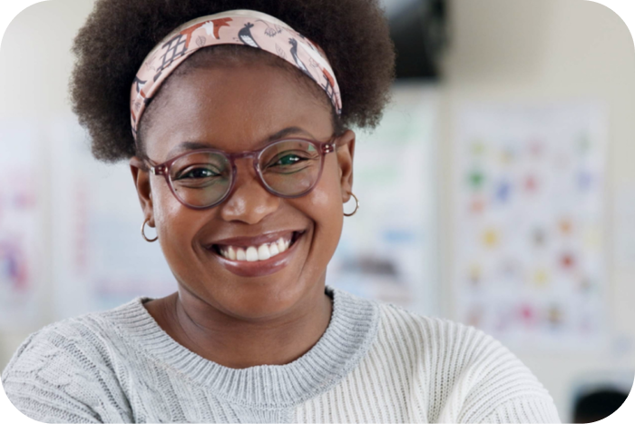 Smiling woman