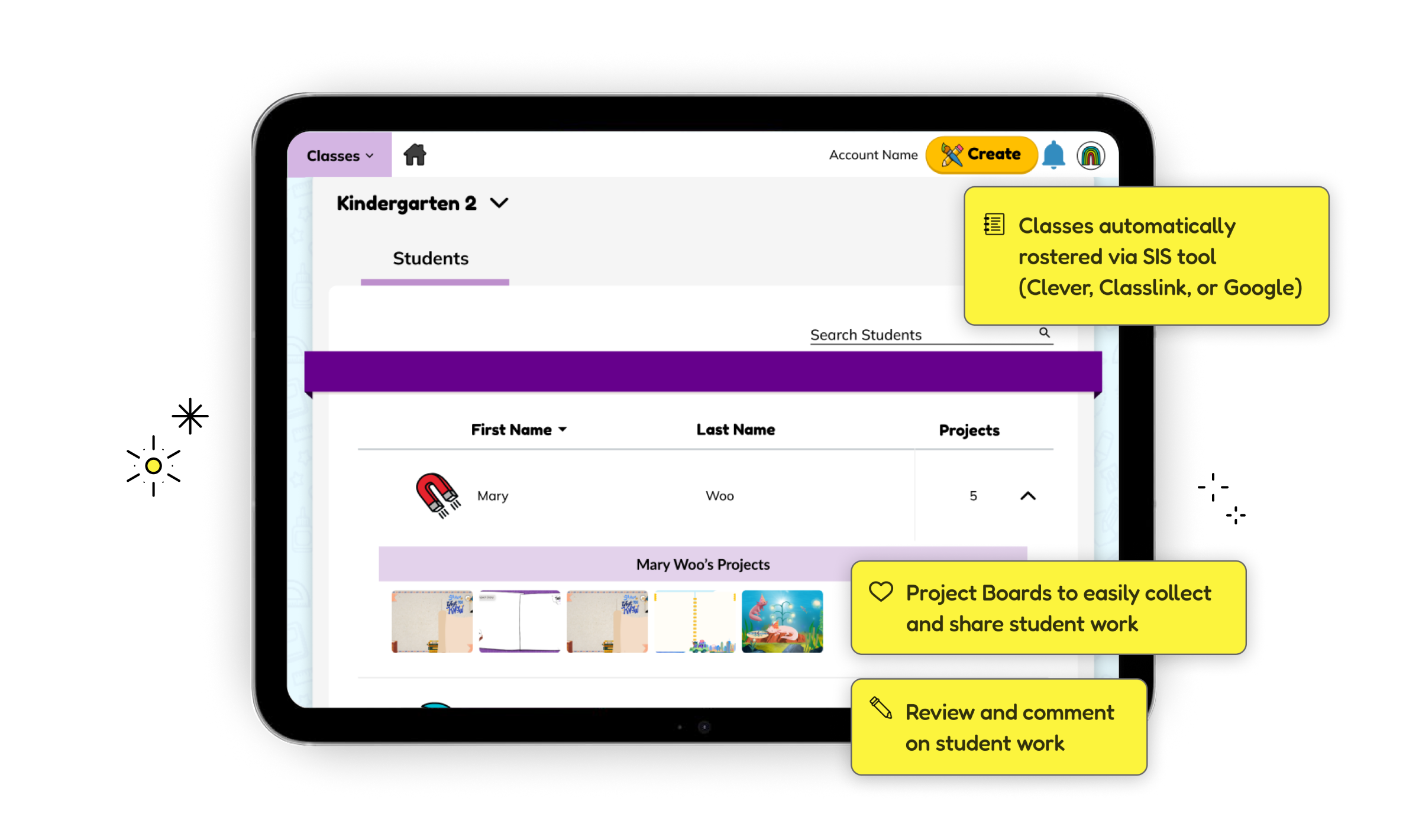 PebbleGo Create teacher view with features